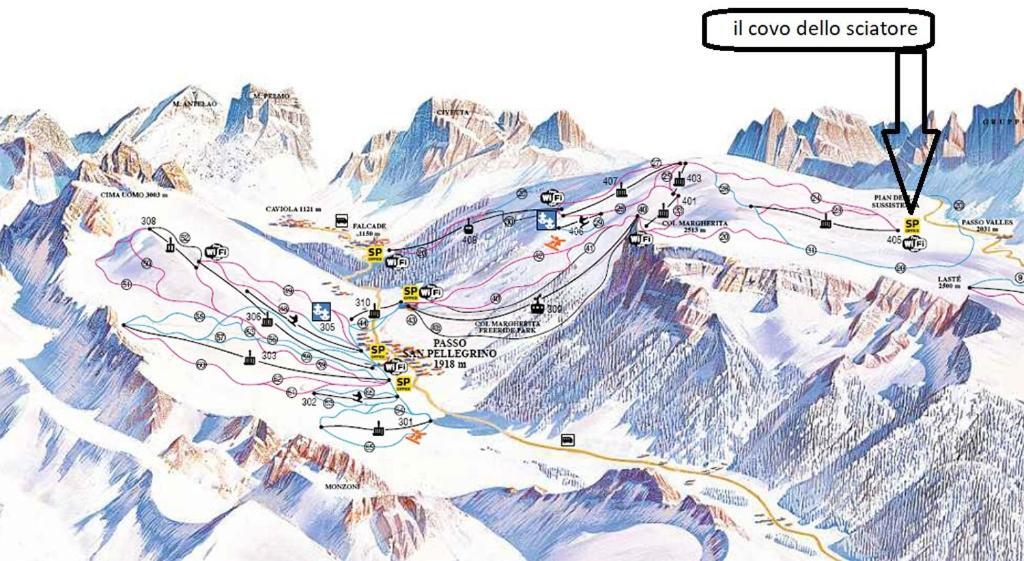 Il Covo Dello Sciatore Falcade Bagian luar foto